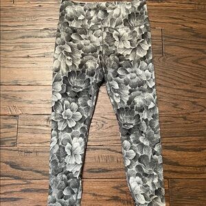 Athleta Leggings in Black and Gray Floral